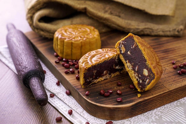 玫瑰红豆 Red Bean Mooncake (1pc)